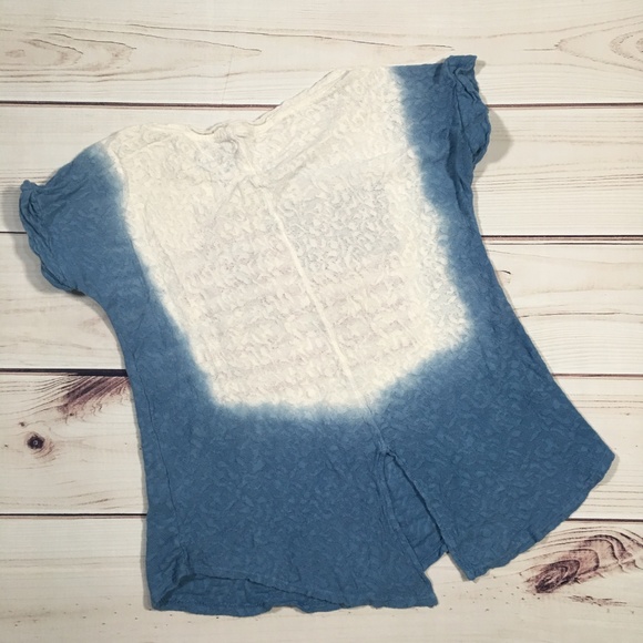 LUCKY BRAND Embroidered Flag T Shirt Size M - Picture 2 of 6